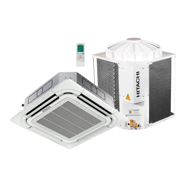 Ar Condicionado Split Cassete 4 Vias Convencional Hitachi AirCore 500 34000 Btus Frio 220v