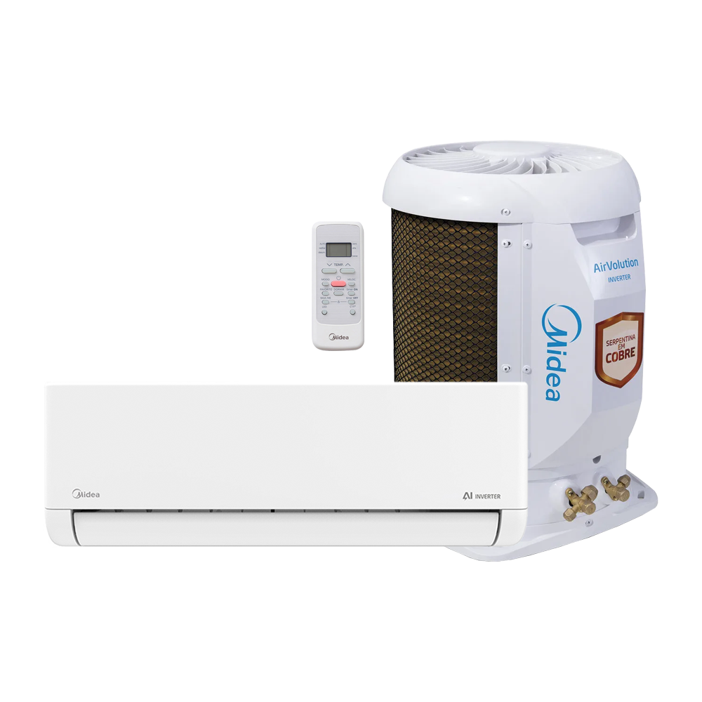 Ar Condicionado Split Hi Wall Inverter Midea AirVolution Lite 18000 Btus Frio 220v R-32